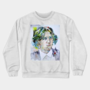 OSCAR WILDE watercolor portrait .13 Crewneck Sweatshirt